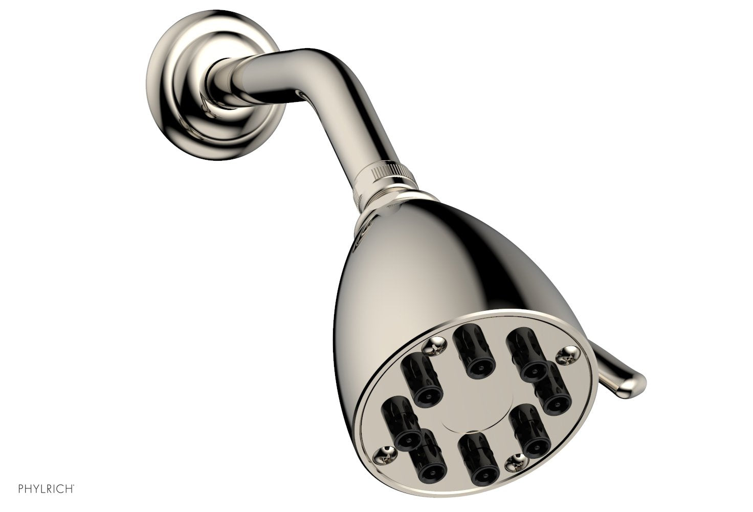 8 Jet 3 1/2" Round Shower Head by Phylrich - Polished Nickel