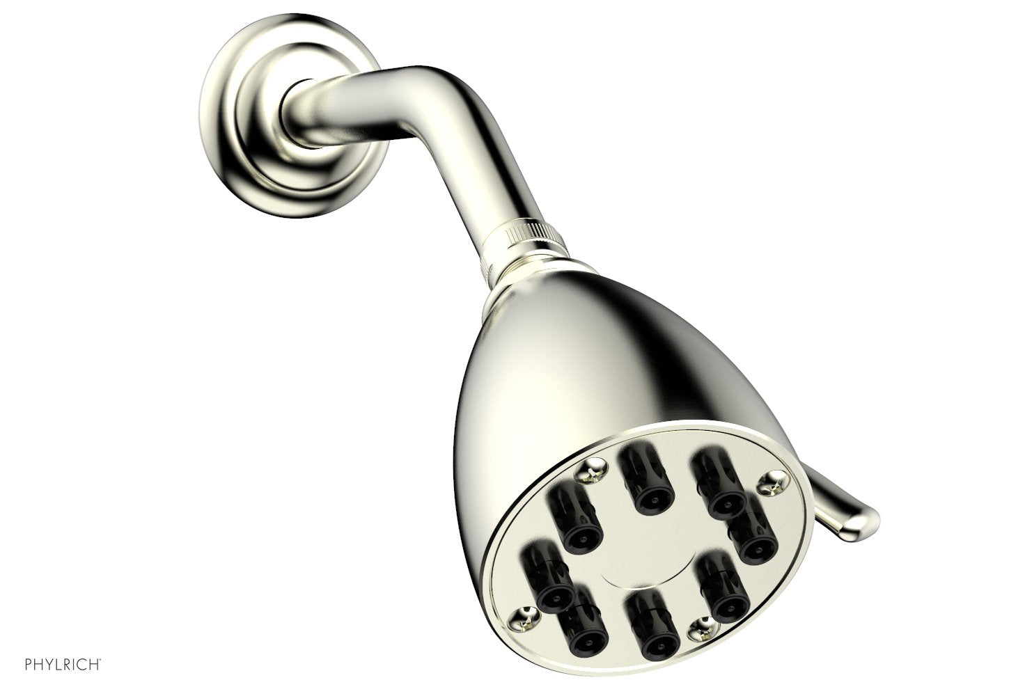 8 Jet 3 1/2" Round Shower Head by Phylrich - Satin Nickel