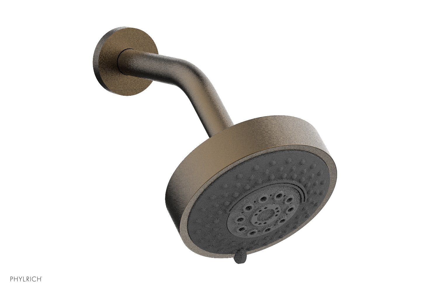 5" Contemporary Multifunction Shower Head by Phylrich - Old English Brass