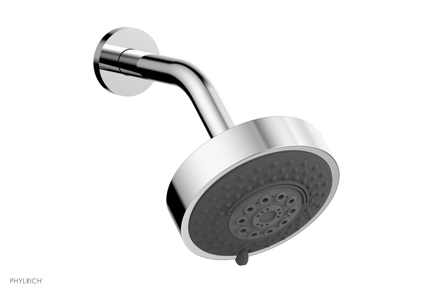 5" Contemporary Multifunction Shower Head by Phylrich - Satin Brass