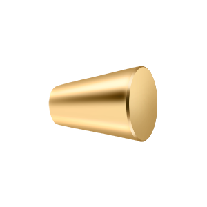 Cone Cabinet Knob by Deltana - 1" - PVD Polished Brass - New York Hardware