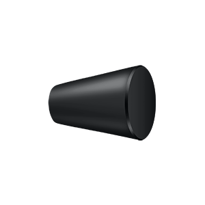 Cone Cabinet Knob by Deltana - 1" - Paint Black - New York Hardware
