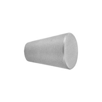 Cone Cabinet Knob  1" - Brushed Stainless - New York Hardware Online