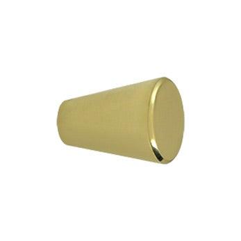 Cone Cabinet Knob  1" - Polished Brass - New York Hardware Online