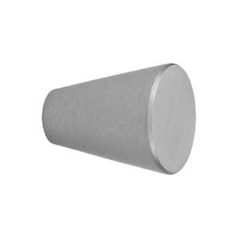 Cone Cabinet Knob  1 1/8" - Brushed Stainless - New York Hardware Online