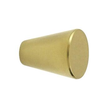 Cone Cabinet Knob  1 1/8" - Polished Brass - New York Hardware Online