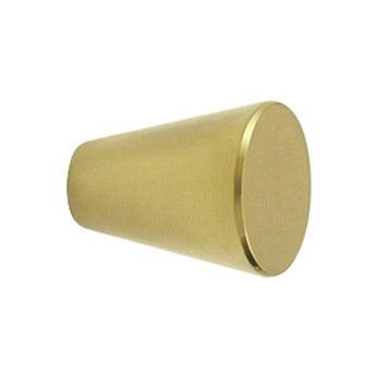 Cone Cabinet Knob  1 1/8" - Polished Brass - New York Hardware Online