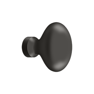 Oval Egg Knob by Deltana -  - Oil Rubbed Bronze - New York Hardware
