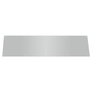 Stainless Steel Kick Plate by Deltana - 10" x 34" - Brushed Stainless - New York Hardware