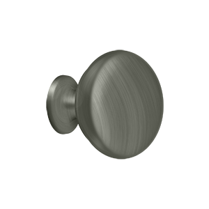Solid Round Knob by Deltana -  - Antique Nickel - New York Hardware