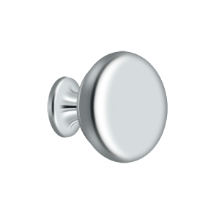 Solid Round Knob by Deltana -  - Polished Chrome - New York Hardware