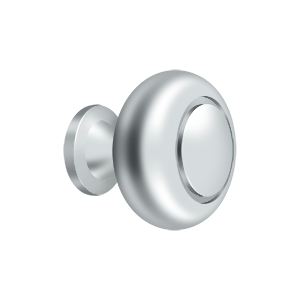 Round Knob w/ Groove by Deltana -  - Polished Chrome - New York Hardware