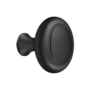 Edged Round Knob HD by Deltana -  - Paint Black - New York Hardware