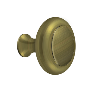 Edged Round Knob HD by Deltana -  - Antique Brass - New York Hardware