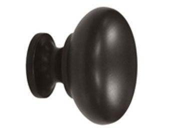Round Hollow Knob 1 1/4" - Oil Rubbed Bronze - New York Hardware Online