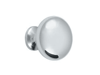 Round Hollow Knob 1 1/4" - Polished Chrome - New York Hardware Online