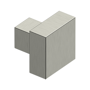 Modern Sqaure Knob by Deltana -  - Brushed Nickel - New York Hardware