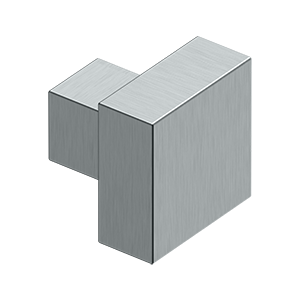 Modern Sqaure Knob by Deltana -  - Brushed Chrome - New York Hardware