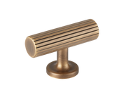 Leebank T-bar Handle by Armac Martin - 55mm - Satin Nickel Plate