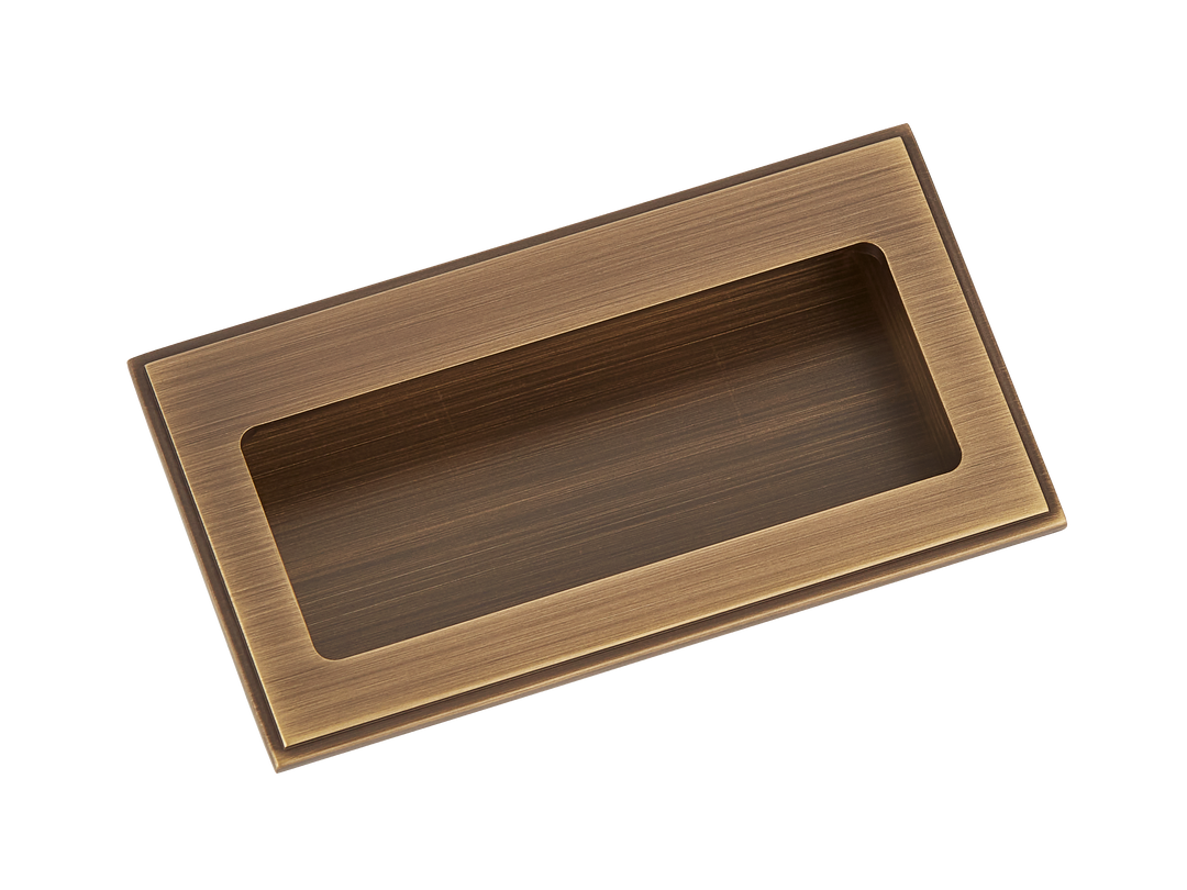 Lyndon Flush Pull by Armac Martin - 100mm - Satin Nickel Plate