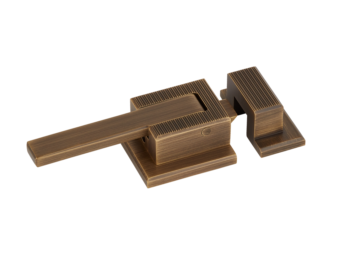 Digbeth Ridged Latch by Armac Martin - 55m - Satin Nickel Plate