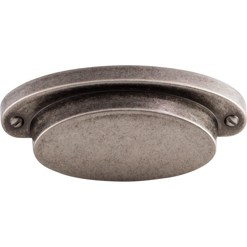 Dakota Cup Pull by Top Knobs - Pewter Antique - New York Hardware