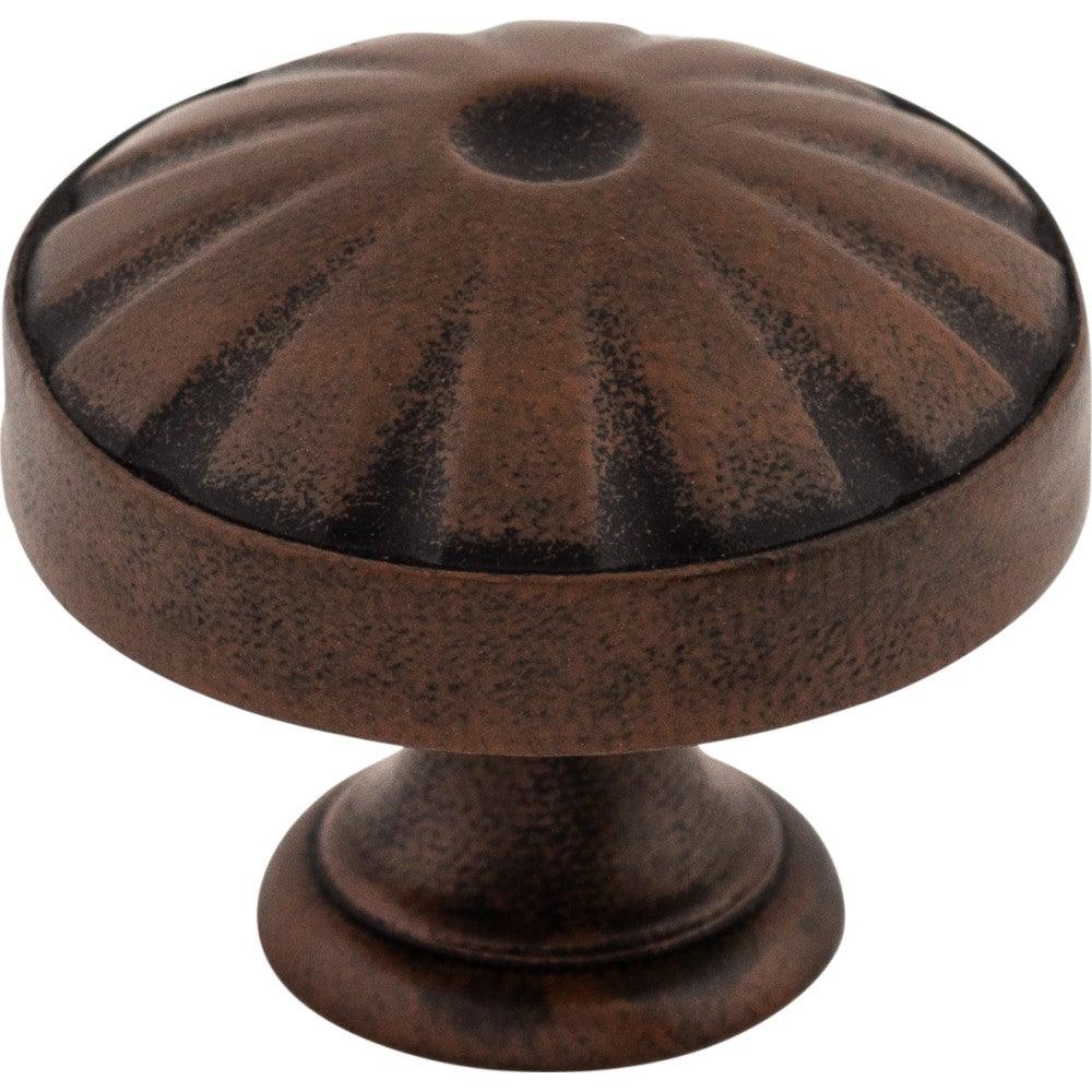 Hudson Knob by Top Knobs - Patina Rouge - New York Hardware