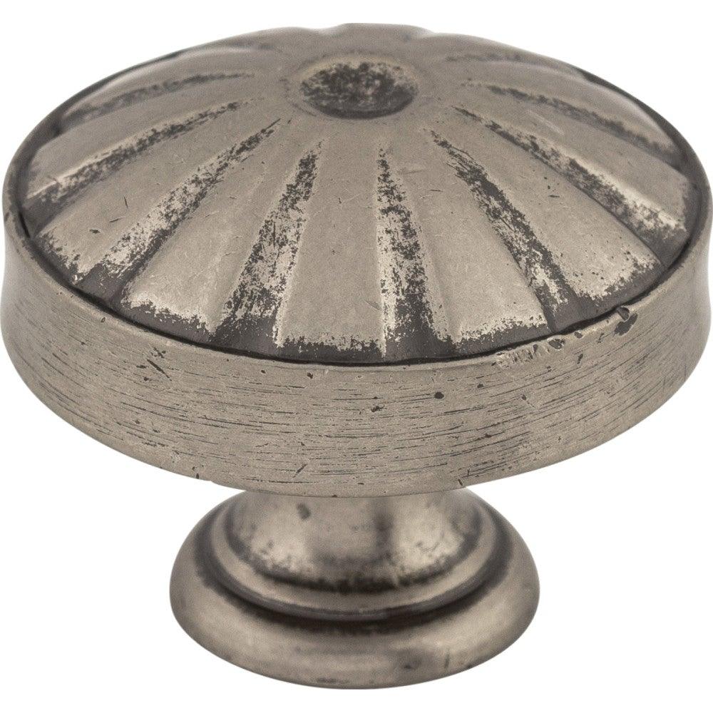 Hudson Knob by Top Knobs - Pewter Antique - New York Hardware