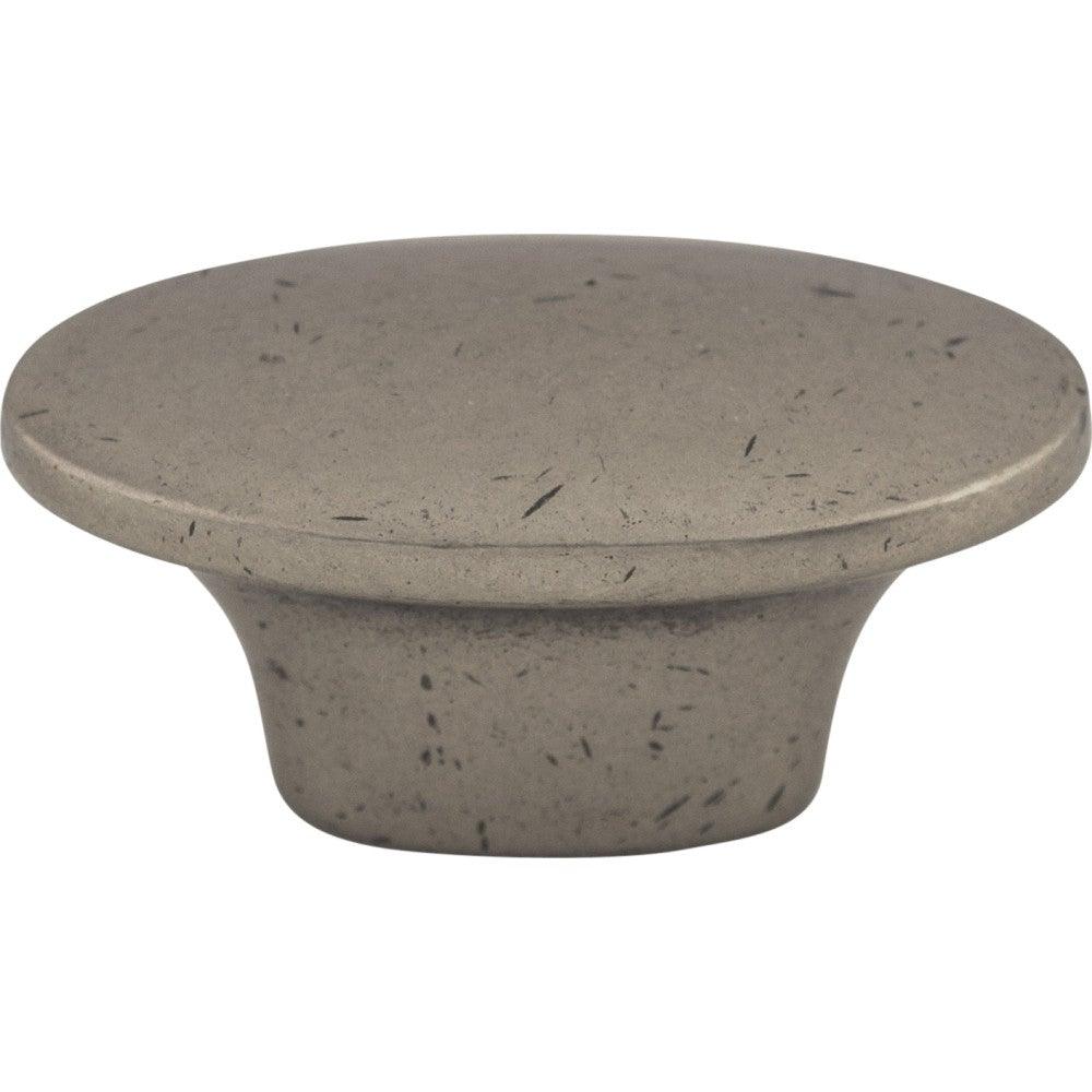 Dakota Oval Knob by Top Knobs - Pewter Antique - New York Hardware
