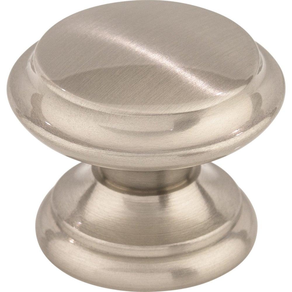 Flat Top Knob by Top Knobs - Brushed Satin Nickel - New York Hardware