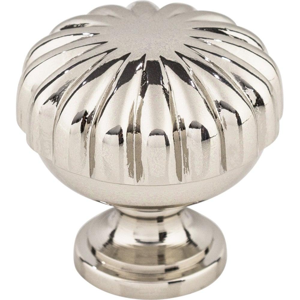 Melon Knob by Top Knobs - Polished Nickel - New York Hardware