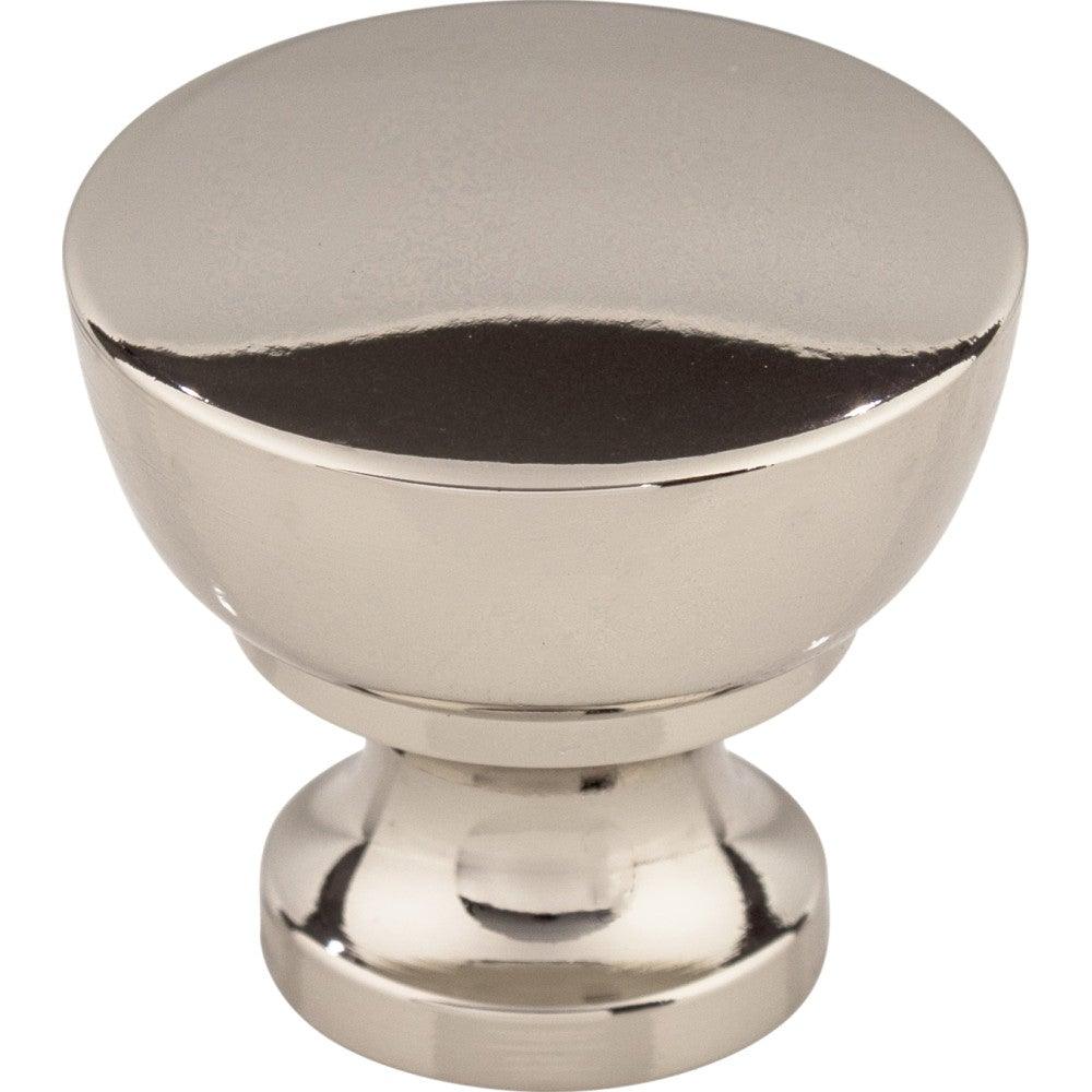 Bergen Knob by Top Knobs - Polished Nickel - New York Hardware