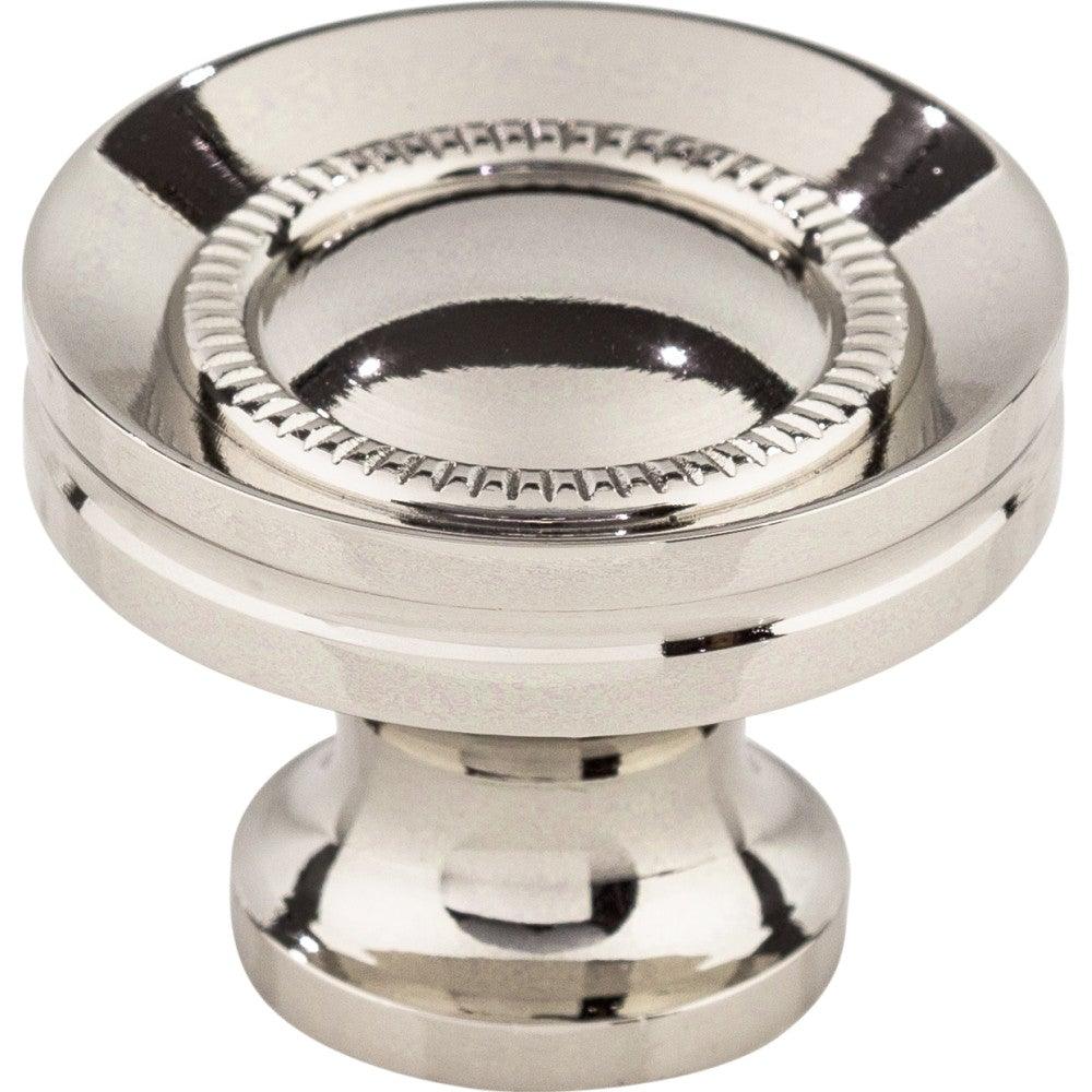 Button Knob by Top Knobs - Polished Nickel - New York Hardware
