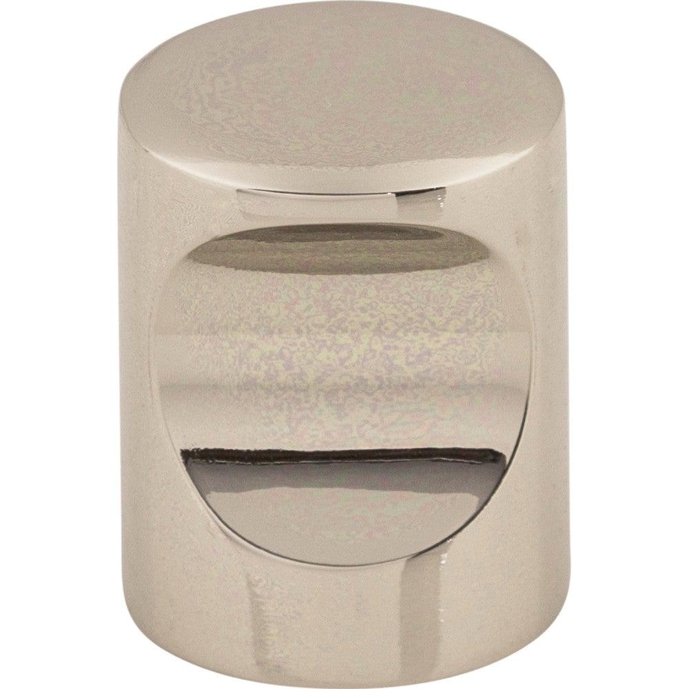 Nouveau Indent Knob by Top Knobs - Polished Nickel - New York Hardware