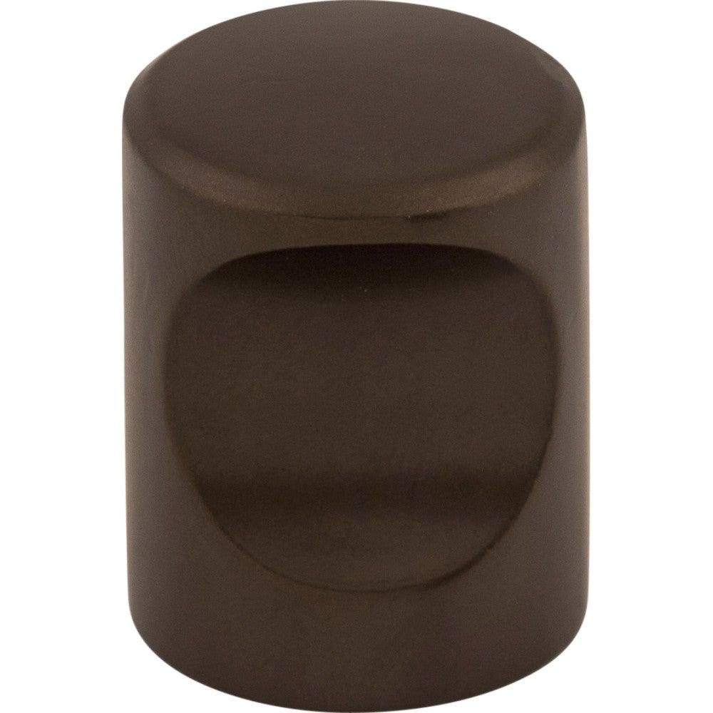 Nouveau Indent Knob by Top Knobs - Oil Rubbed Bronze - New York Hardware