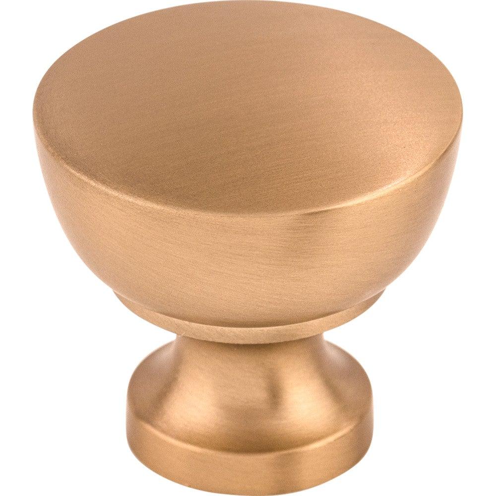 Bergen Knob by Top Knobs - Brushed Bronze - New York Hardware