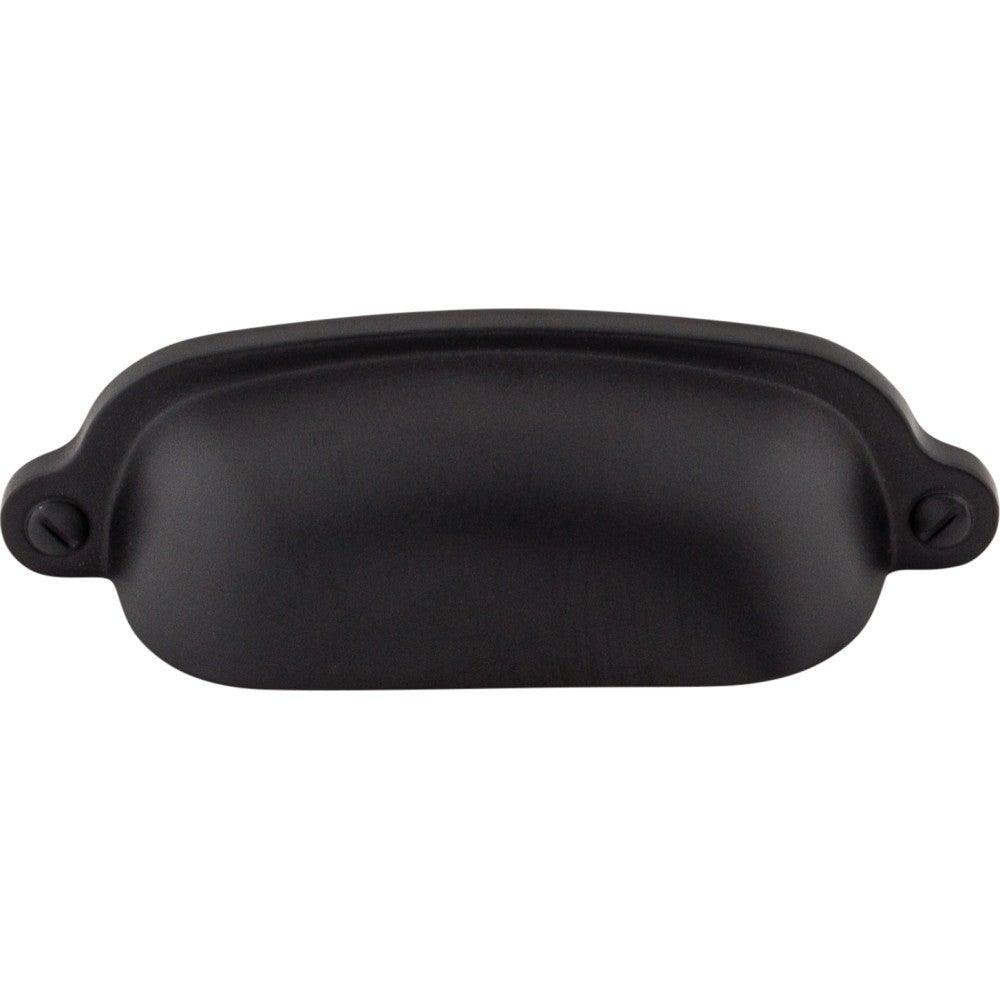 Charlotte Cup Pull by Top Knobs - Flat Black - New York Hardware