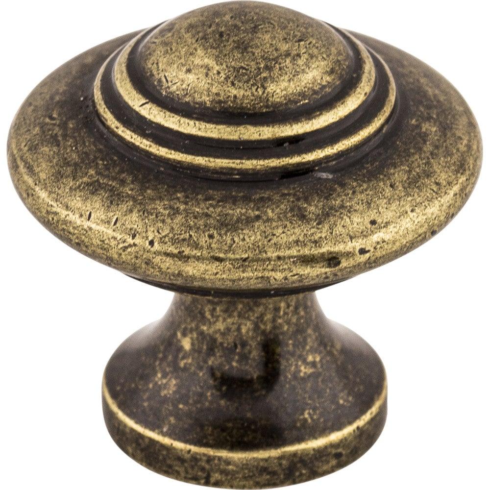 Ascot Knob by Top Knobs - German Bronze - New York Hardware