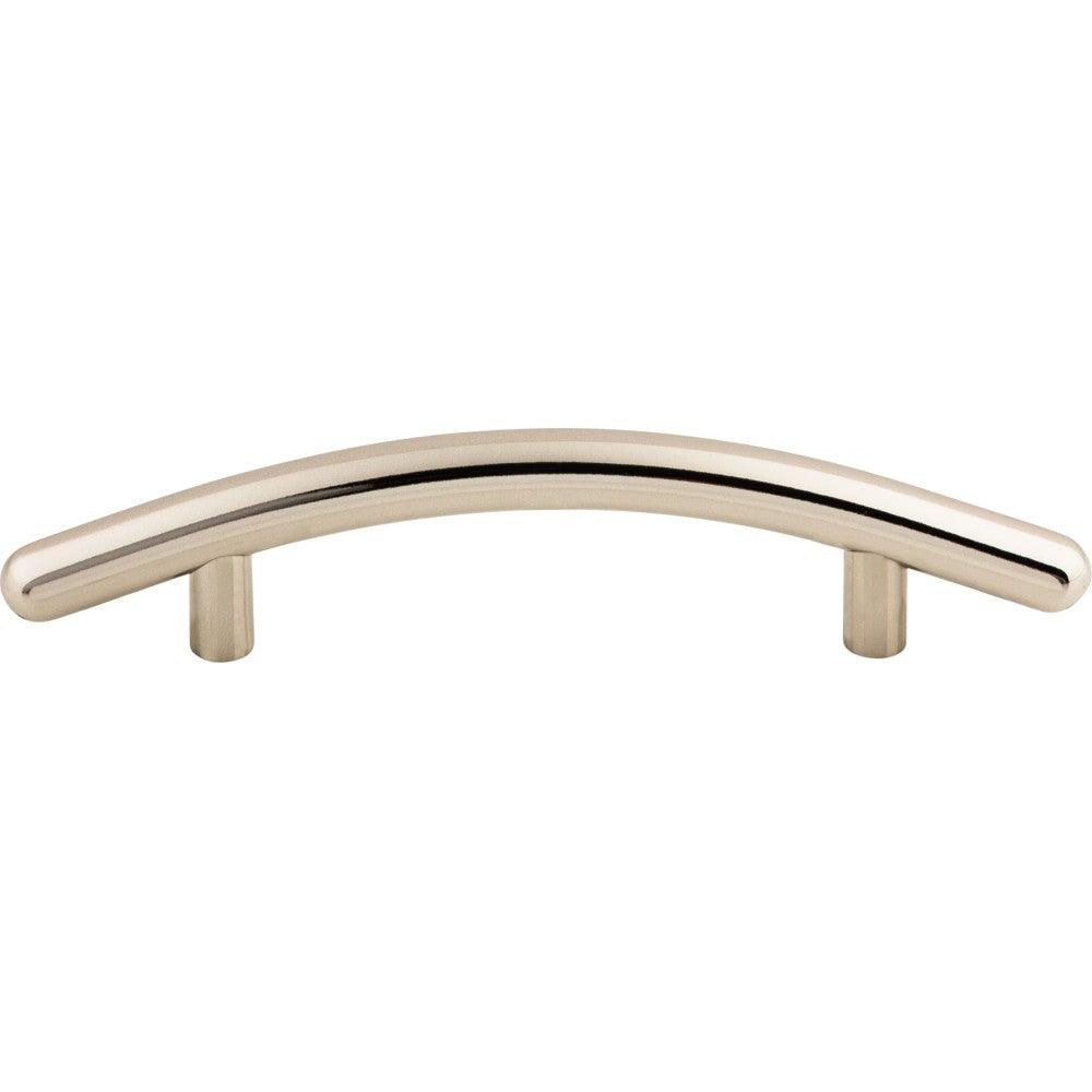 Curved Bar-Pull by Top Knobs - Polished Nickel - New York Hardware