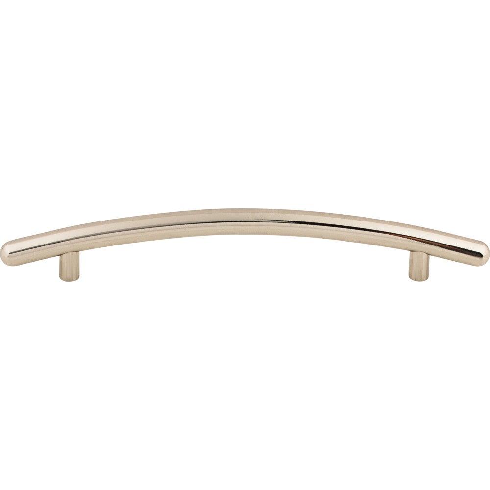 Curved Bar-Pull by Top Knobs - Polished Nickel - New York Hardware