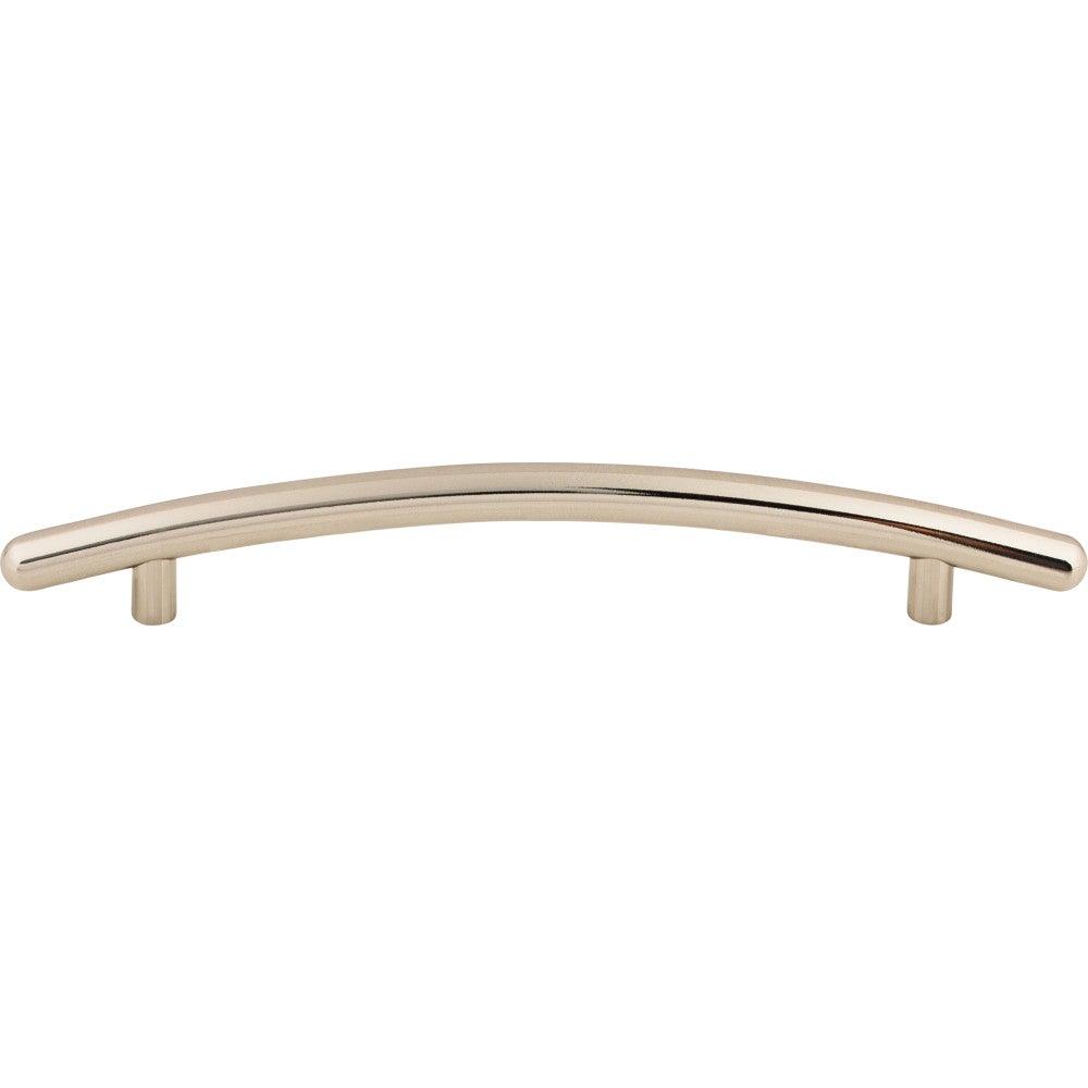 Curved Bar-Pull by Top Knobs - Polished Nickel - New York Hardware