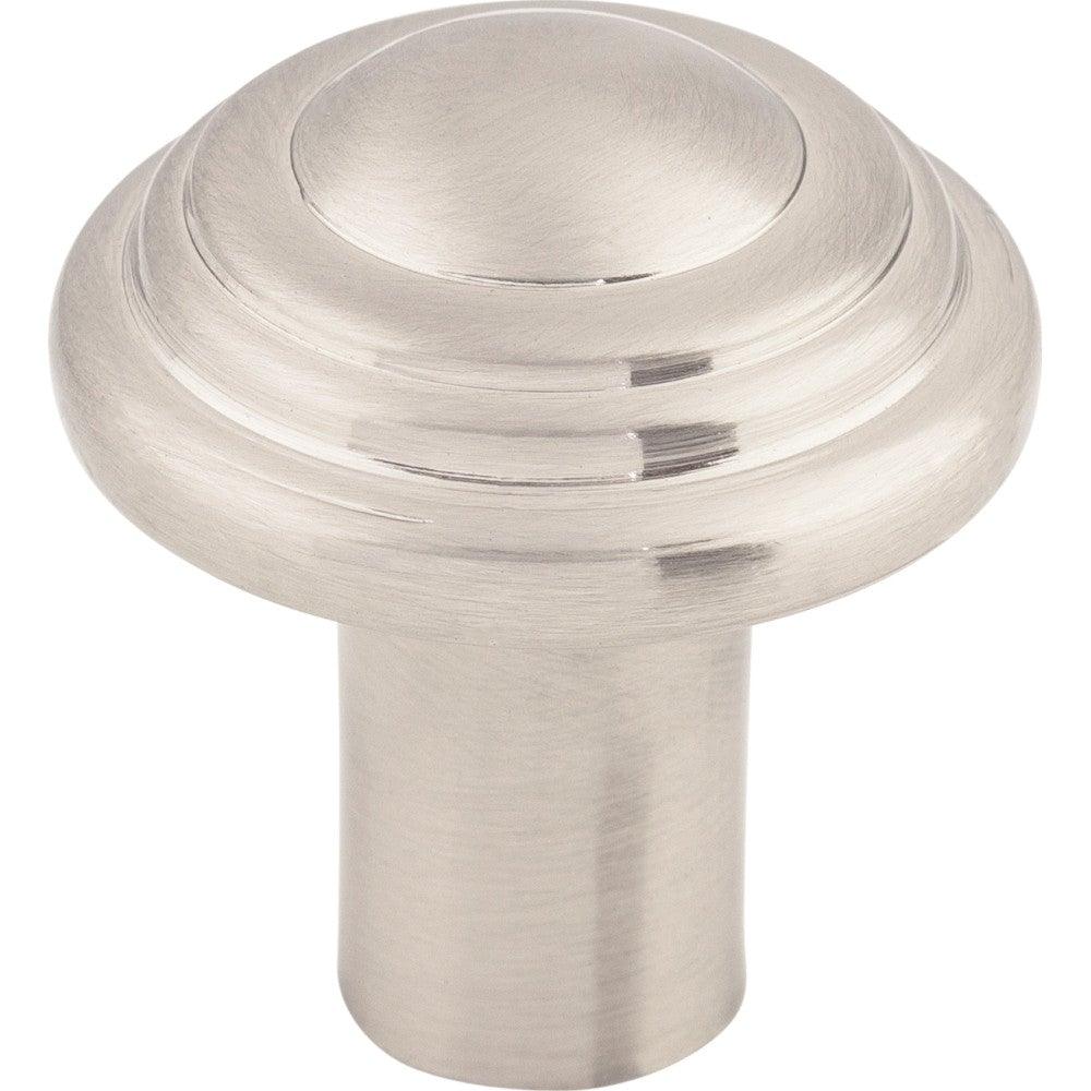 Aspen II Button Knob by Top Knobs - Brushed Satin Nickel - New York Hardware