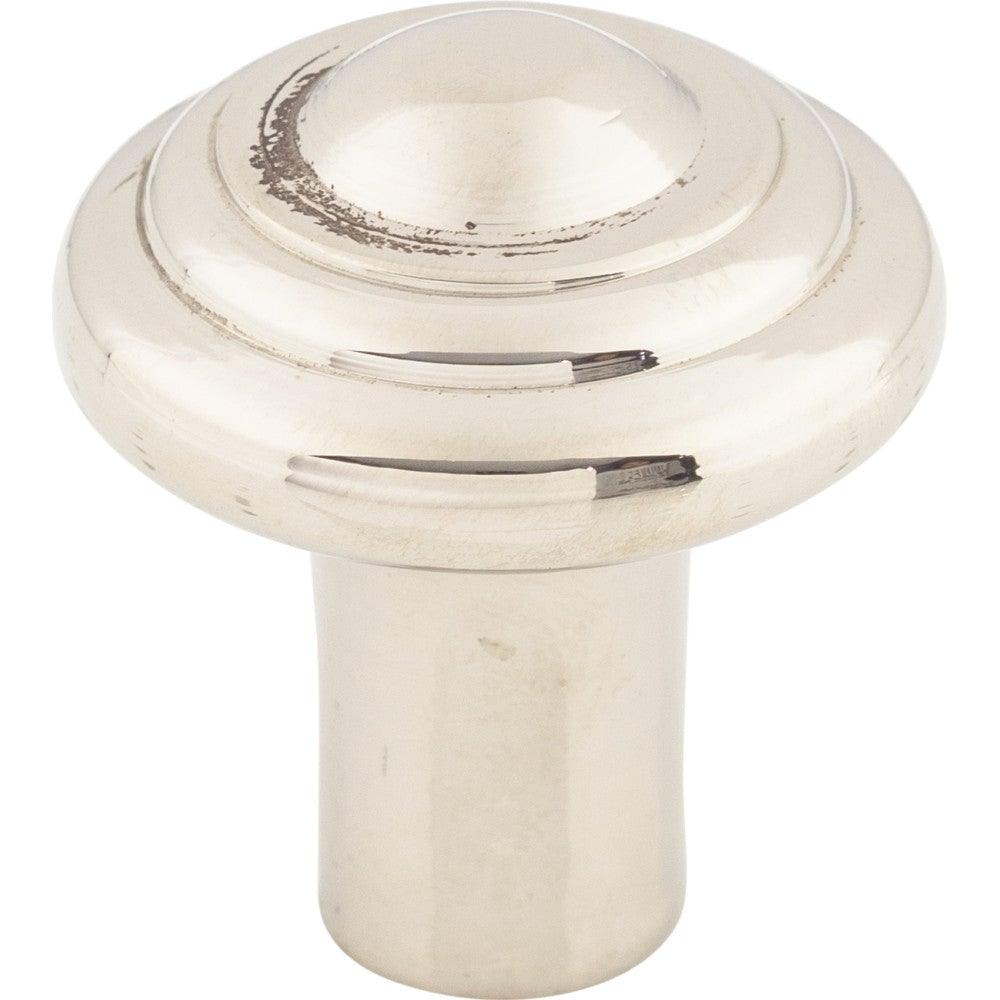 Aspen II Button Knob by Top Knobs - Polished Nickel - New York Hardware