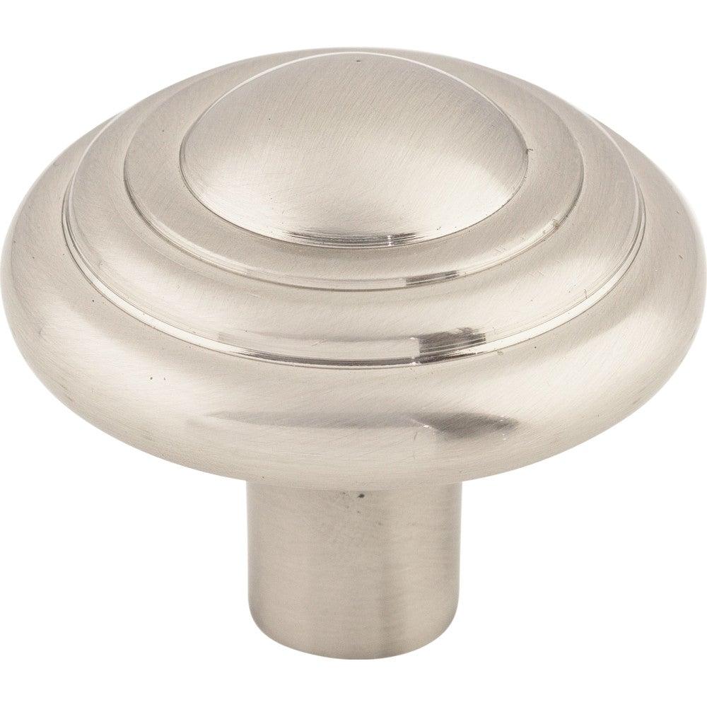 Aspen II Button Knob by Top Knobs - Brushed Satin Nickel - New York Hardware