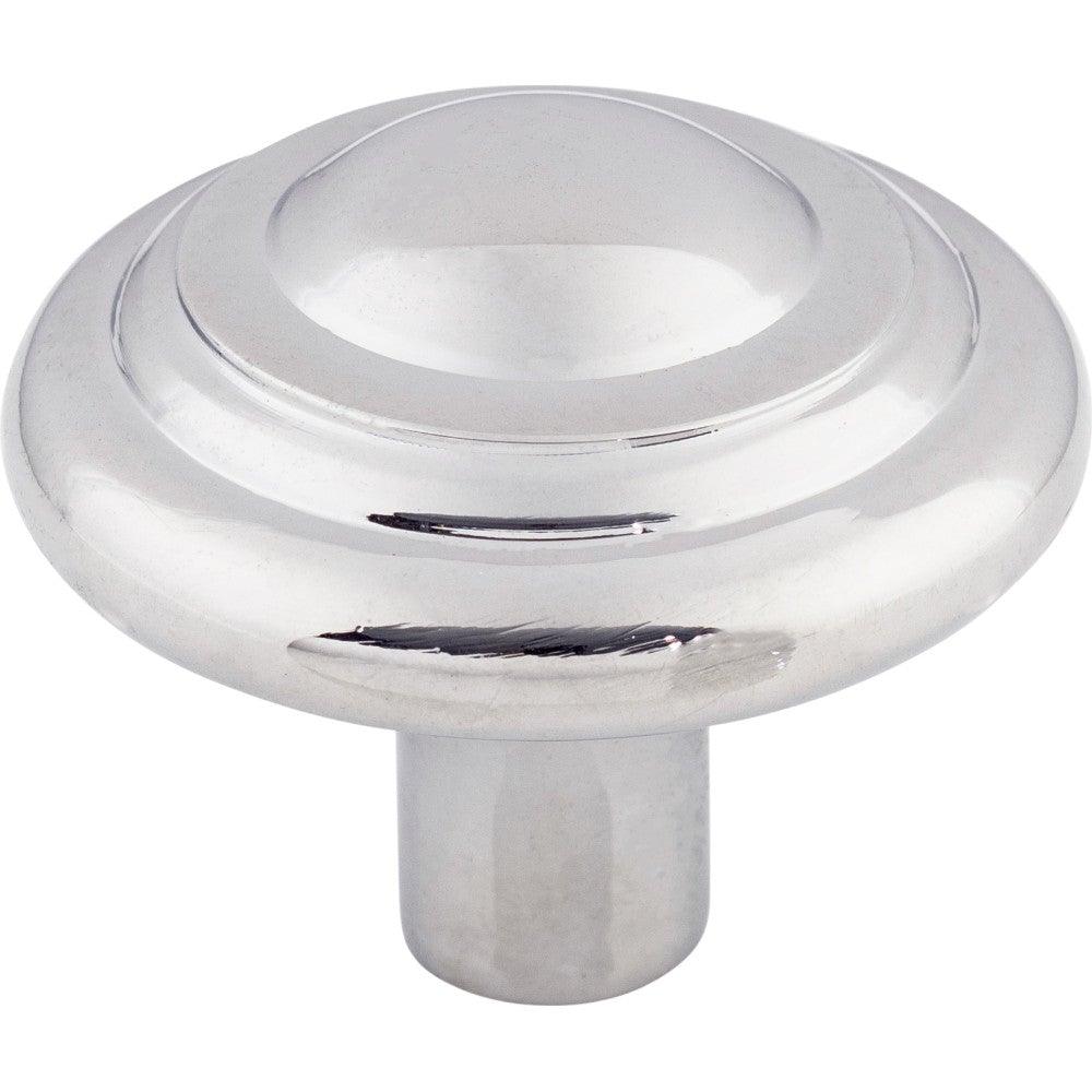 Aspen II Button Knob by Top Knobs - Polished Chrome - New York Hardware