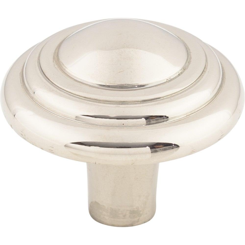 Aspen II Button Knob by Top Knobs - Polished Nickel - New York Hardware
