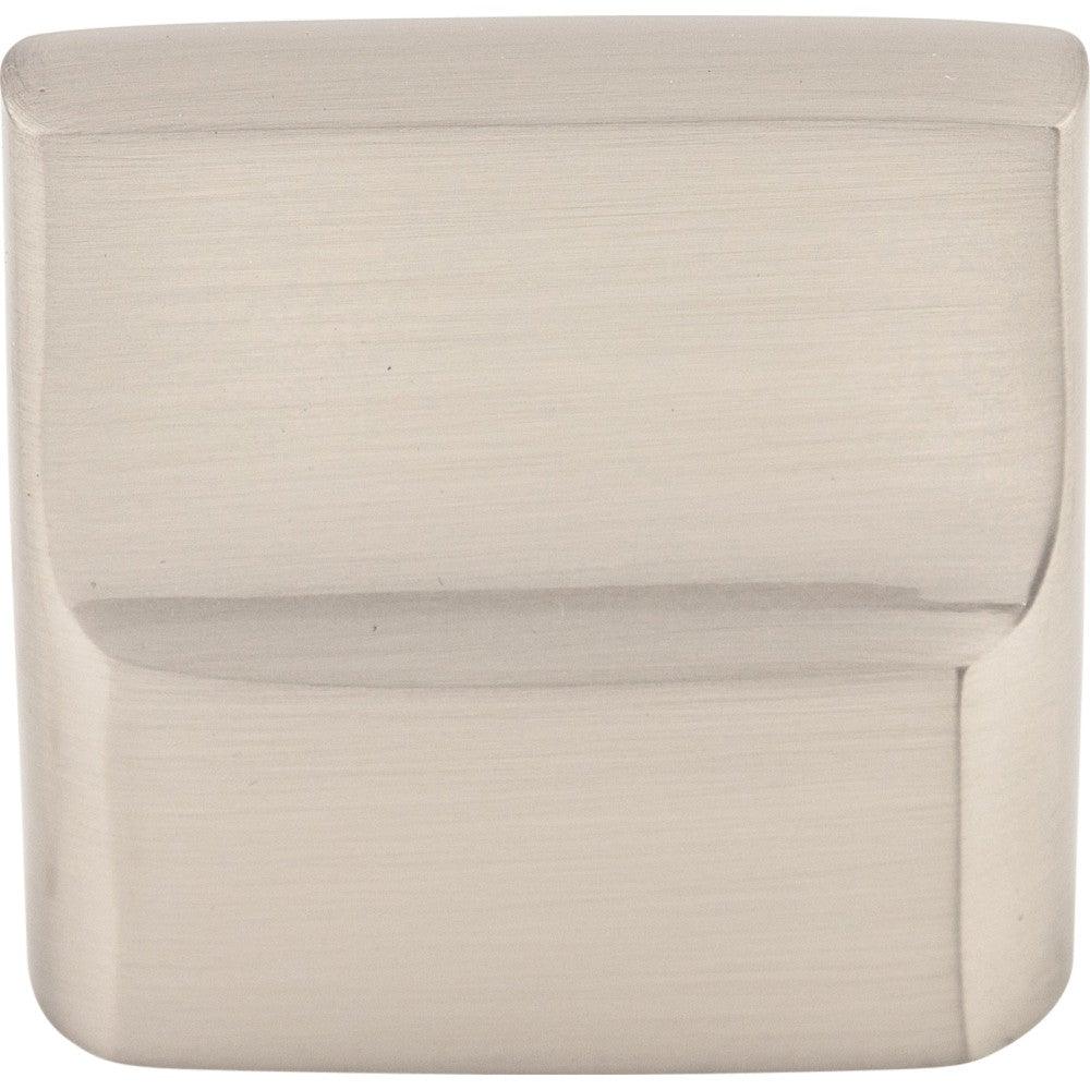 Aspen II Flat Sided Knob by Top Knobs - Brushed Satin Nickel - New York Hardware
