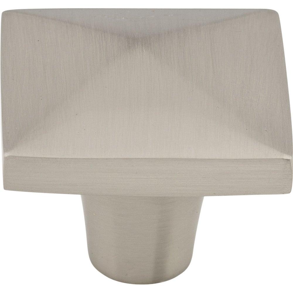 Aspen II Square Knob by Top Knobs - Brushed Satin Nickel - New York Hardware
