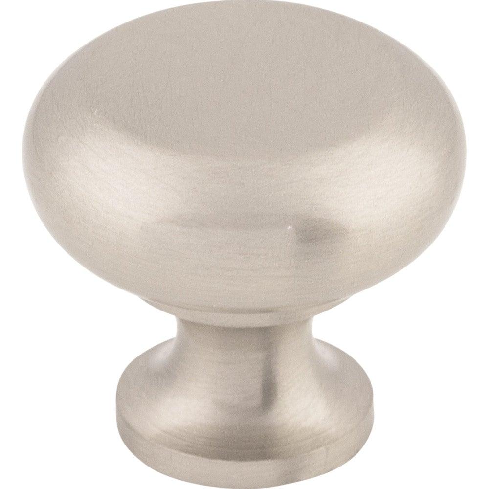 Flat Faced Knob by Top Knobs - Brushed Satin Nickel - New York Hardware