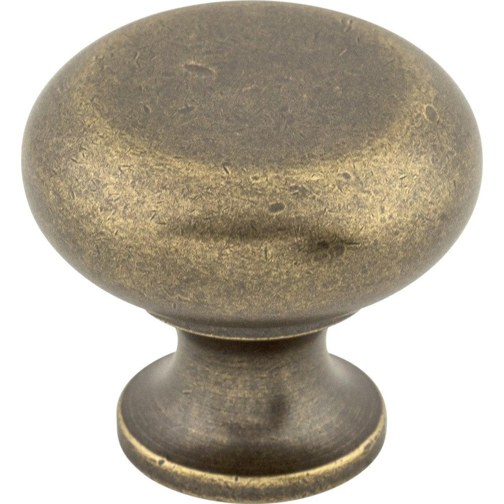Flat Faced Knob by Top Knobs - German Bronze - New York Hardware